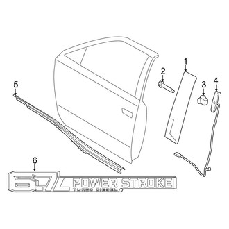 Ford OE - Front Door - Exterior Trim