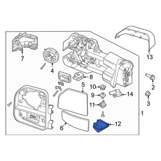 Ford OE - Front Right Door Mirror Cap