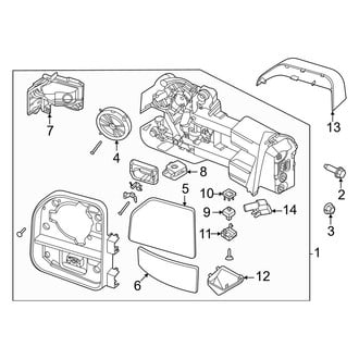 Ford OE - Front Door - Outside Mirrors (Regular Cab / SuperCab / Crew Cab)