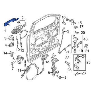 Ford OE - Center Right Outer Exterior Door Handle