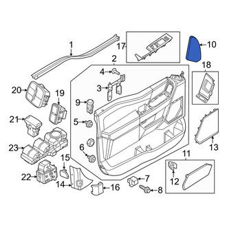 Ford OE - Front Left Door Window Molding