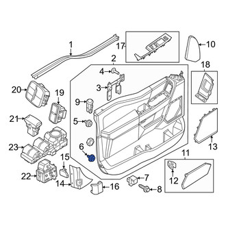 Ford OE - Upper Door Interior Trim Panel Retainer