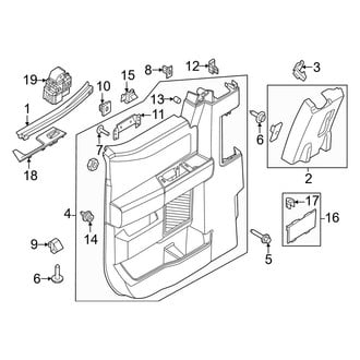 Ford OE - Rear Door - Interior Trim (SuperCab)