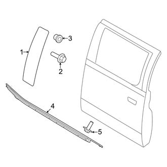 Ford OE - Rear Door - Exterior Trim