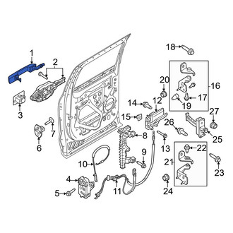 Ford OE - Rear Outer Exterior Door Handle