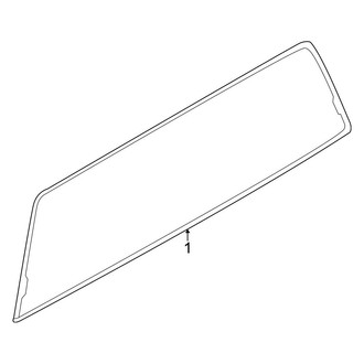 Ford OE - Back Glass - Glass (Stationary), (Regular Cab / SuperCab / Crew Cab)