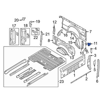 Ford OE - Rear Right Tail Light Pocket