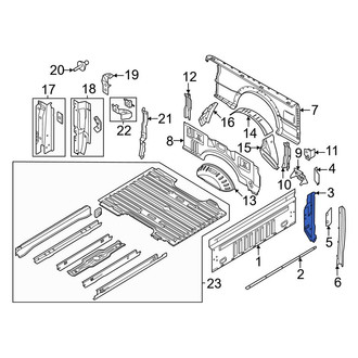 Ford OE - Rear Left Truck Bed Panel Reinforcement