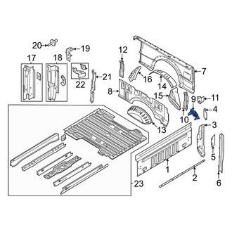 Ford OE - Truck Bed Panel Bracket