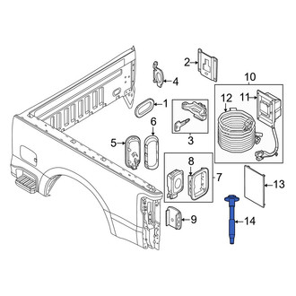 Ford OE - Rear Right Lower Body Mount Cushion Bolt