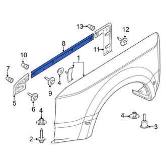 Ford OE - Rear Center Right Fender Flare Bracket