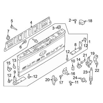 Ford OE - Tail Gate (W/O Flex Step), (Regular Cab / SuperCab / Crew Cab)