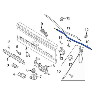 Ford OE - Rear Right Tailgate Latch Rod