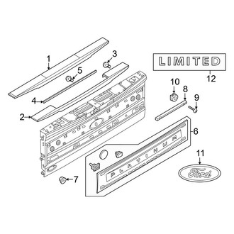 Ford OE - Tail Gate - Exterior Trim (Regular Cab / SuperCab / Crew Cab)
