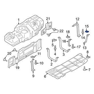Ford OE - Left Fuel Tank Skid Plate Nut