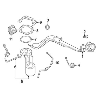 Ford OE - Fuel System Components (Filler & Pump), (Regular Cab / SuperCab / Crew Cab 6.8L / 7.3L)