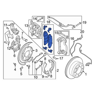 Ford OE - Rear Disc Brake Pad Set