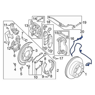 Ford OE - Rear ABS Wheel Speed Sensor