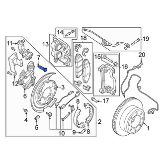Ford OE - Brake Dust Shield Bolt