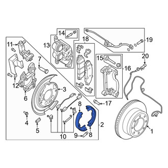Ford OE - Rear Parking Brake Shoe