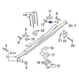Ford OE - Leaf Spring Insulator