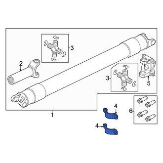 Ford OE - Rear Drive Shaft Center Support