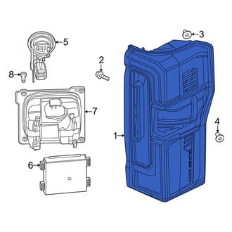 Ford OE - Rear Right Tail Light Assembly