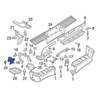 Ford OE - Rear Right Outer Bumper Face Bar Reinforcement Beam Bracket
