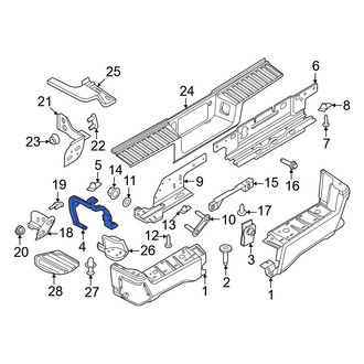 Ford OE - Left Bumper Face Bar Bracket