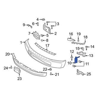 Ford OE - Front Right Outer Bumper Face Bar Bracket