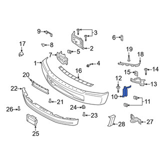 Ford OE - Front Right Outer Bumper Face Bar Bracket