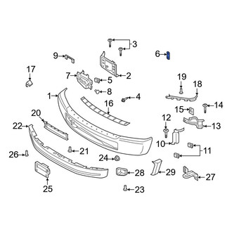 Ford OE - Bumper Face Bar Nut