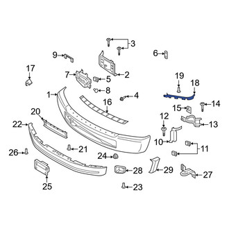 Ford OE - Front Left Outer Bumper Trim