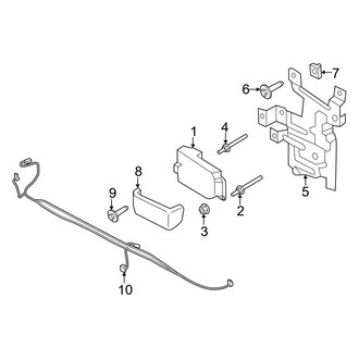 Ford OE - Front Bumper - Electrical Components (Chrome), (Regular Cab / Crew Cab)