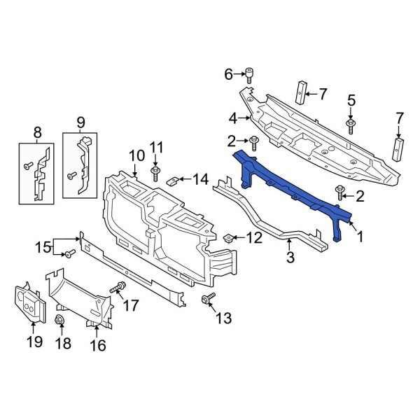 Radiator Support Tie Bar