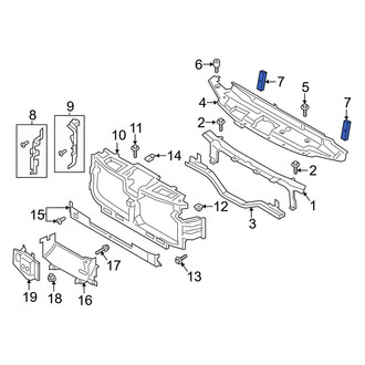 Ford OE - Front Upper Radiator Support Air Deflector