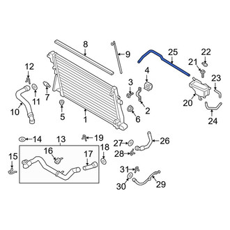 Ford OE - Engine Coolant Overflow Hose