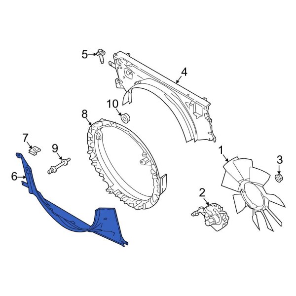 Engine Cooling Fan Shroud