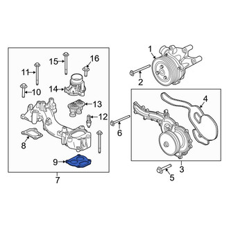 Ford OE - Left Engine Coolant Thermostat Housing Gasket