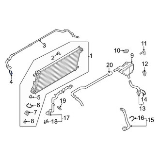 Ford OE - Radiator Coolant Hose C-Clip