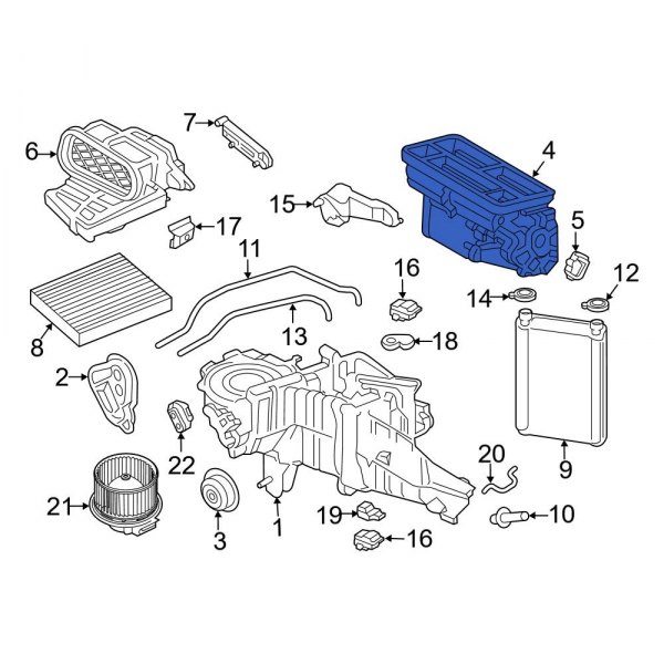 HVAC Air Inlet Housing