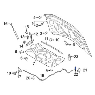 Ford OE - Hood Release Handle Bolt