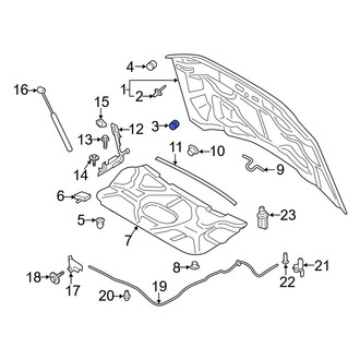 Ford OE - Front Inner Hood Stop Buffer