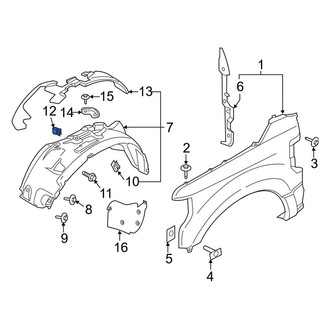 Ford OE - Fender Liner Nut