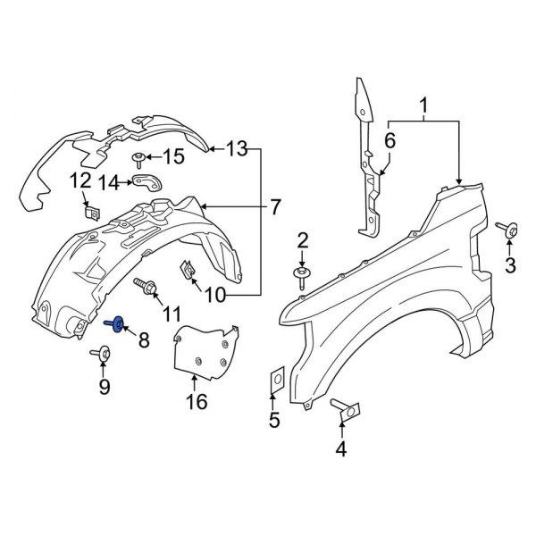 Fender Liner Bolt