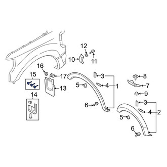 Ford OE - Wheel Arch Flare Screw