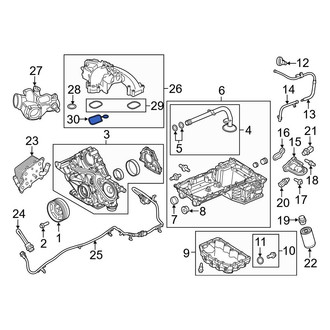 Ford OE - Lower Engine Intake Manifold Gasket