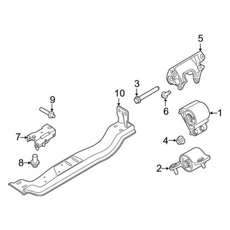 Ford OE - Engine & Transmission Mounting (Crew Cab)