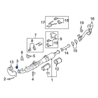 Ford OE - Catalytic Converter Nut