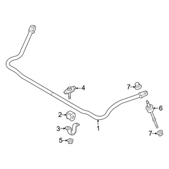 Ford OE - Front Suspension - Stabilizer Bar & Components (Crew Cab)